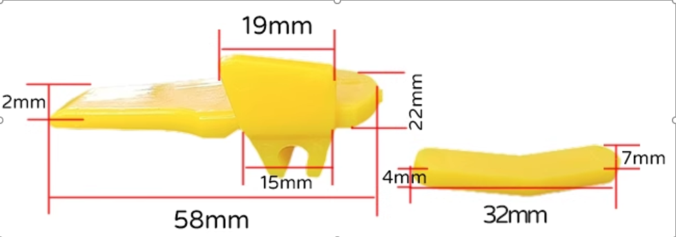 CENE Koruma Plastiği sarı 58 mm SSIB-948-37