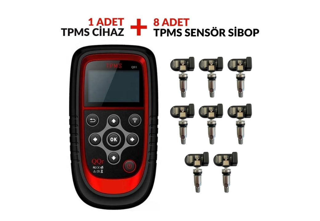 Tpms Program Cihazı Qqr+8 Adet Sensör Set